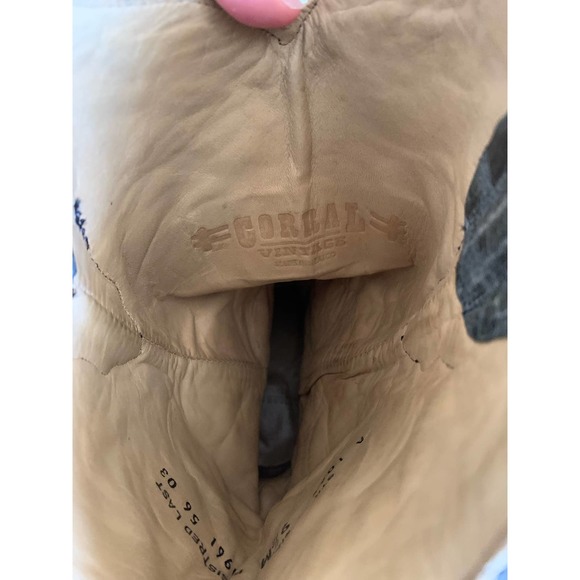 Corral Sequin Inlay Western Cowgirl Boots Snip Toe size 9.5 - Picture 15 of 16